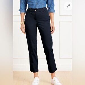 Talbots perfect crop NAVY pants sz 14